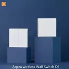 Умный выключатель Aqara ZiGBee, беспроводной выключатель с дистанционным управлением, Wi-Fi, с приложением Mi Home, работает с приложением Xiaomi Mijia