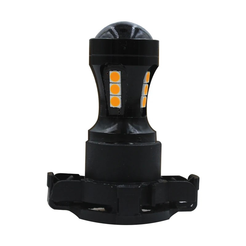 Нет ошибок Янтарный PY24W 5200s светодиодный лампы для Audi A4 B8 Q5 BMW X3 E90 E92 E83 E70 F10 F11 F07 Mercedes