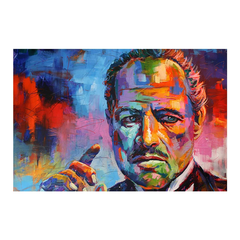 OUCAG большой фильм Крестный отец Холст Картина Искусство Современная известная