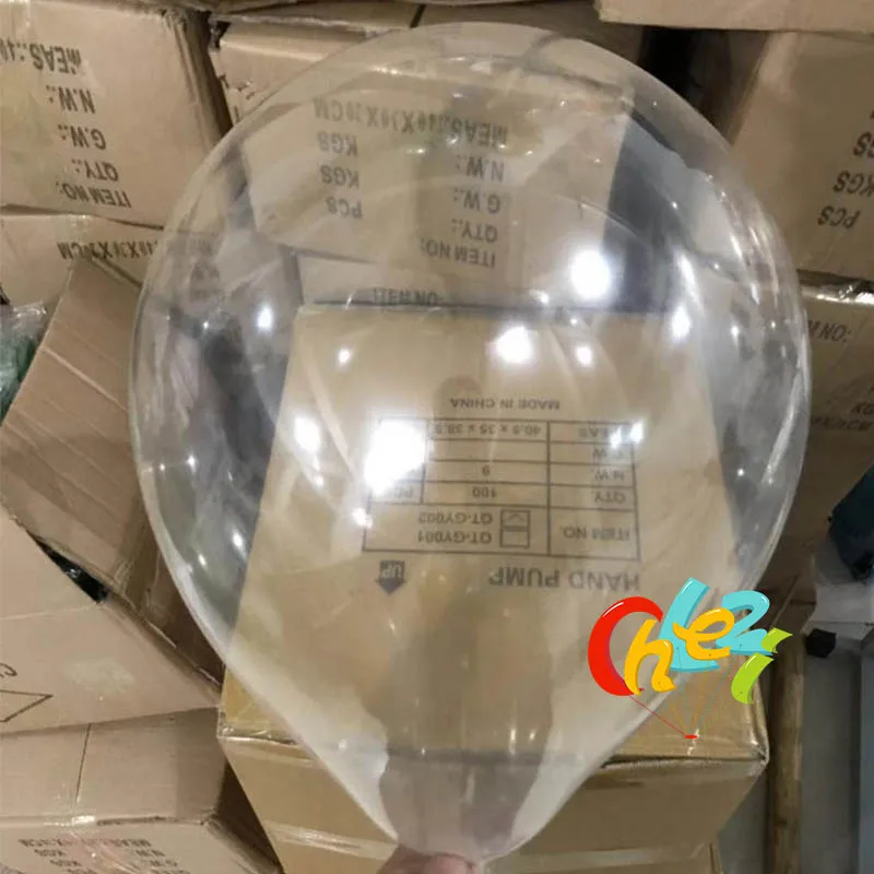 Прозрачные латексные шары CHLEZI 12 дюймов