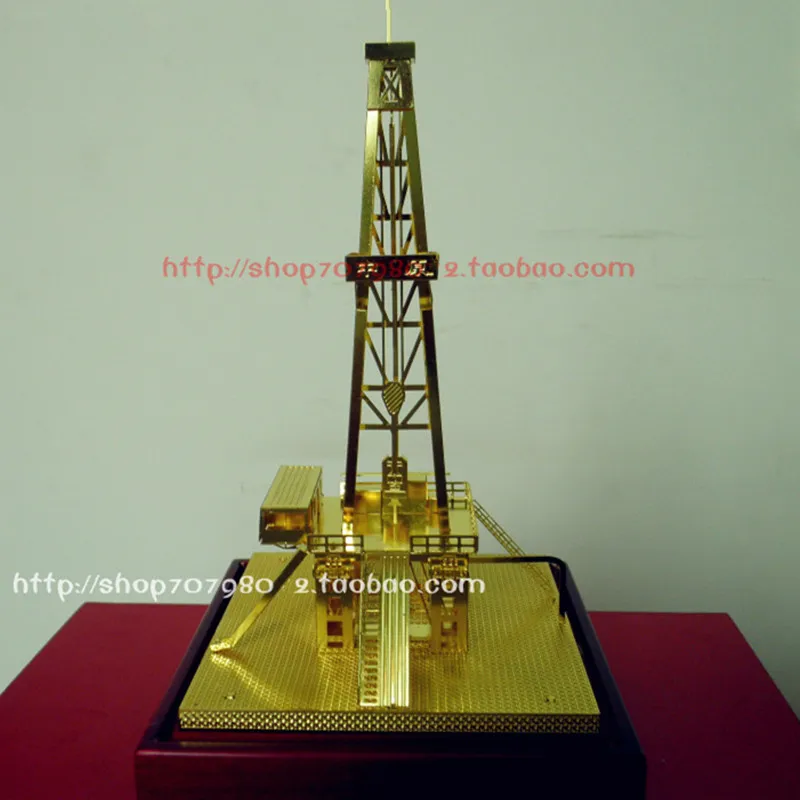 Статическая модель Деррика платформы для Деррика модель нефтяного месторождения с покрытием из чистой меди Zhongyuan нефтяного месторождения
