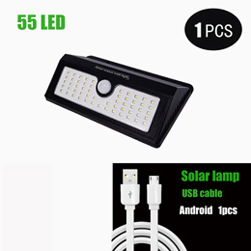 Светодиодный уличный фонарь на солнечной батарее Водонепроницаемый ночник для