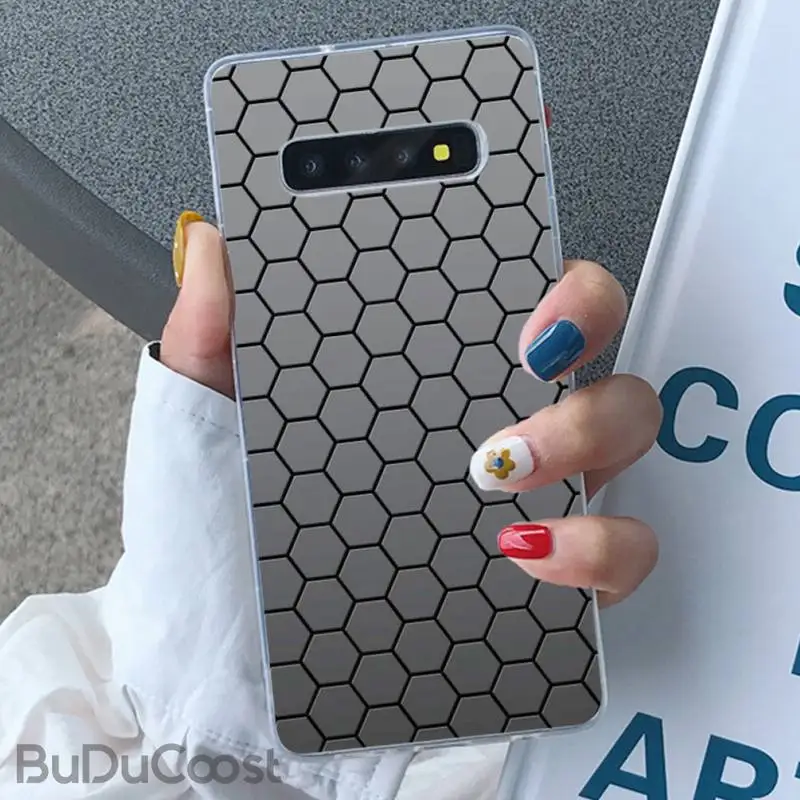 

Wangquan Popular fashion Geometry Shell Phone Case For Samsung S5 6 7 8 9 10 S8 S9 S10 plus S10E lite S10-5G S20 UITRA plus
