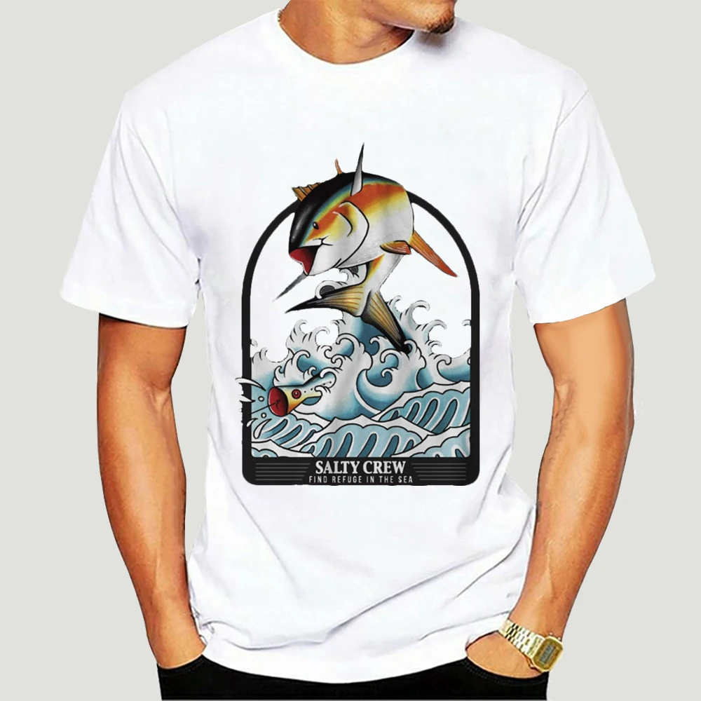 

Salty Crew Poppin Off T-Shirt TEE Popular for Men Women Tshirt Oversized Graphic Best Seller Harajuku Style O-Neck SHORT