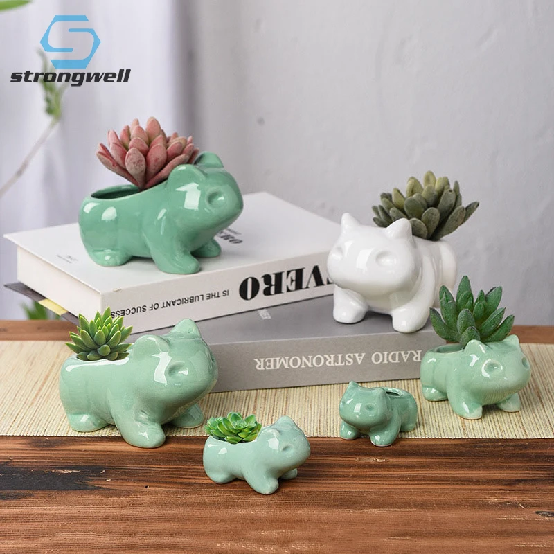 Strongwell сказочное украшение для сада глазурованная керамика цветочный горшок