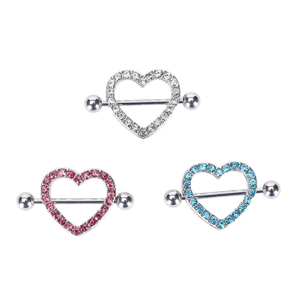 1 шт. кольца в виде сердечек для сосков кольцо штанга ювелирные изделия пирсинга