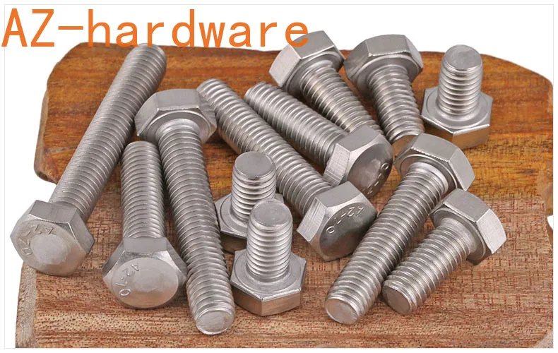 Наружный шестигранный винт из нержавеющей стали 304 удлиненный полнорезьбовой