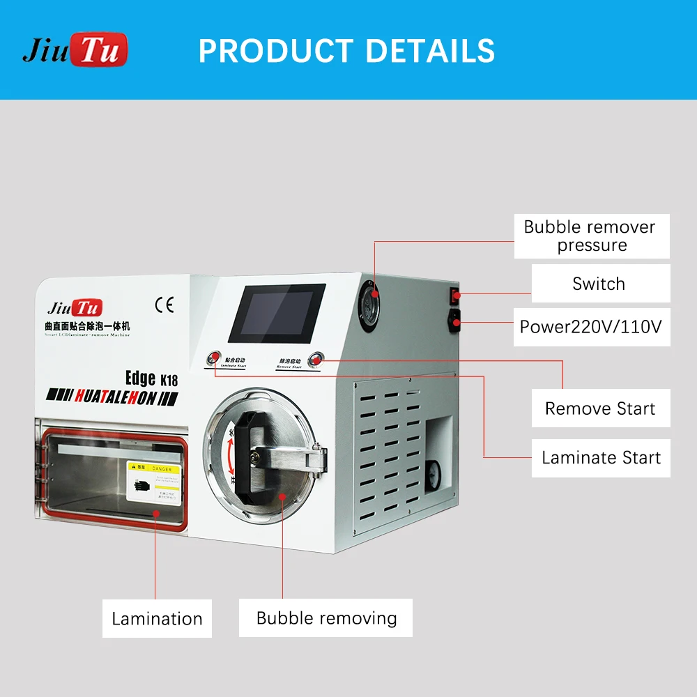 Автоматический изогнутый экран ОСА вакуумное ламинирование машина для Samsung S6 S7