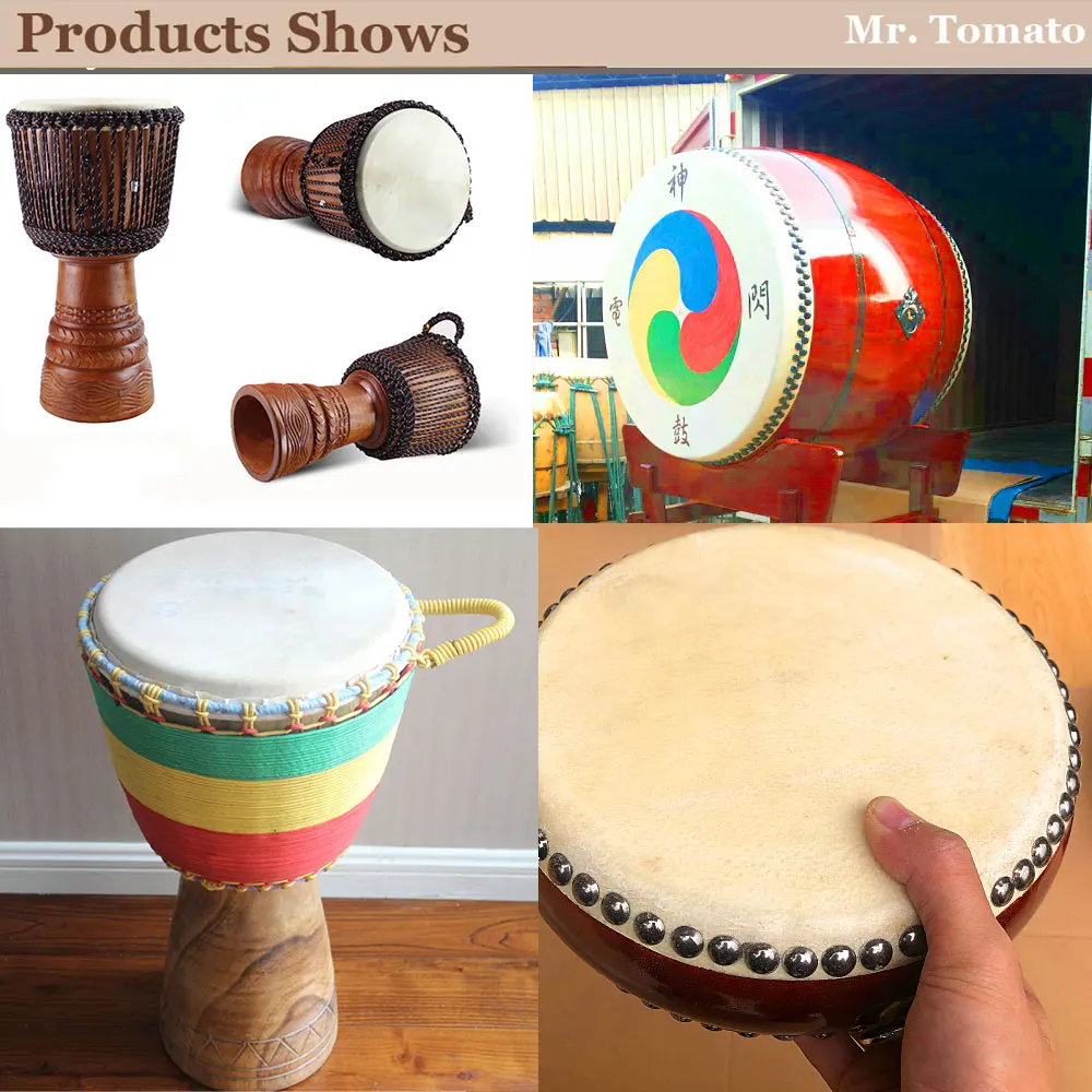Барабанная кожа козья круглая африканская барабанная для взрослых голова козьей