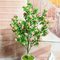 artificial flower length 67cm champagne lemon fruitbanquet ornamental potted plantdiy tabletopartificial green plant flower
