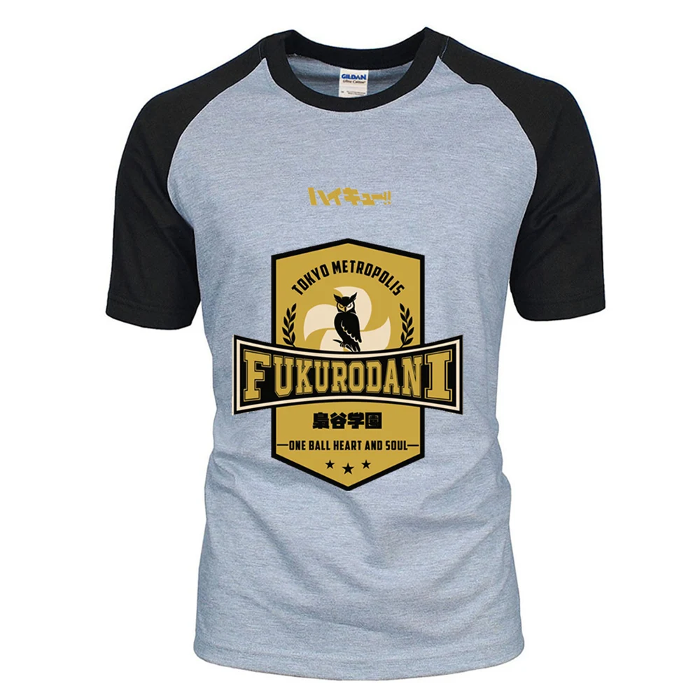

Футболка Haikyuu для старшей школы, футболки Fukurodani, летняя футболка в стиле Харадзюку, мужские футболки оверсайз с коротким рукавом, топы в стил...