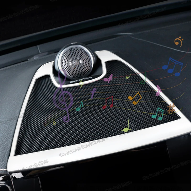

Lsrtw2017 Car Dashboard Sound Speaker Frame Cover Trim Decoration for Volvo Xc60 2018 2019 2020 2021 Accessories Auto Styling
