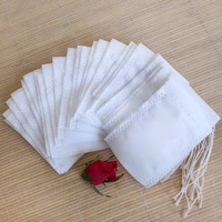 100 pcs multifunctional non woven fabric disposable tea bag drawstring bag home kitchen tea set
