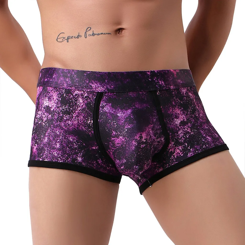 Трусы-брифы мужские высокие мягкие дышащие трусы пикантное нижнее белье для геев