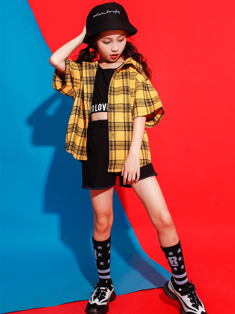 Детская одежда для выступлений в стиле хип хоп свитшот топы Короткие штаны бега