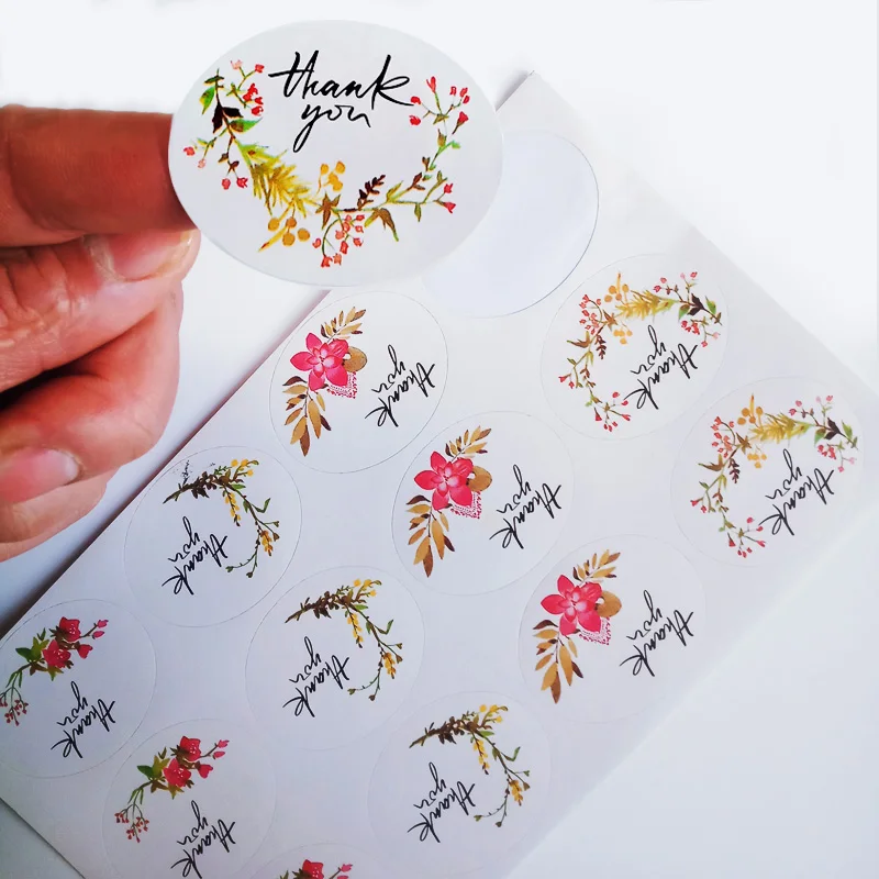 60 шт упаковочные подарочные пакеты спасибо бумажные Свадебные Рождественские DIY