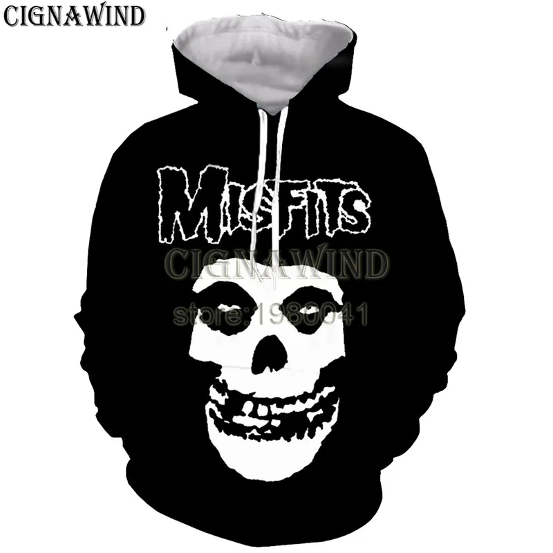 Новое поступление популярная футболка misfits в стиле хип-хоп для мужчин и женщин с 3D