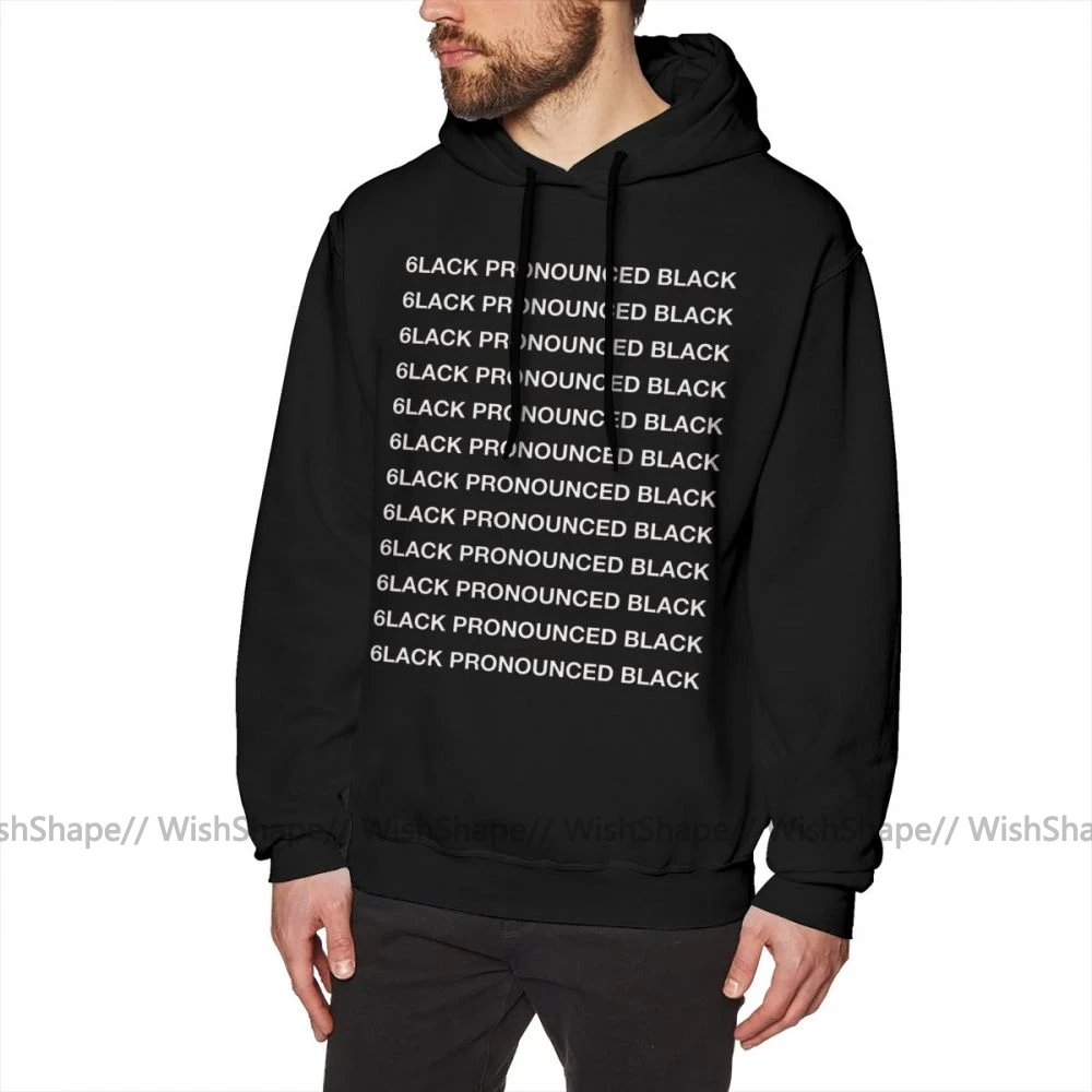 Толстовка Weeknd 6LACK ярко выраженная черная футболка с капюшоном мужской длинный пуловер хлопковая большая уличная одежда Осенние Синие толстовки