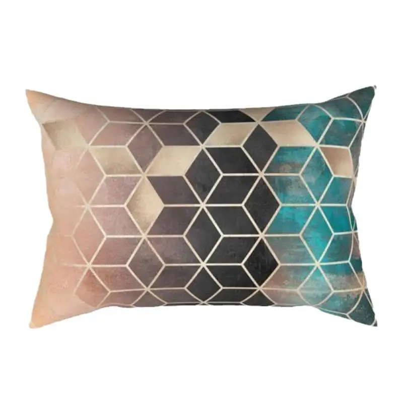 

Marbling Style Fashion Simple Cushion Rectangular Sofa Cushion Pillow Pillow Cushion Double-Sided decorative Lumbar Pattern Z2X3