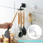 Подвесной вращающийся на 360 градусов многофункциональный держатель ложки аксессуары самоклеящаяся стандартная настенная стойка для хранения