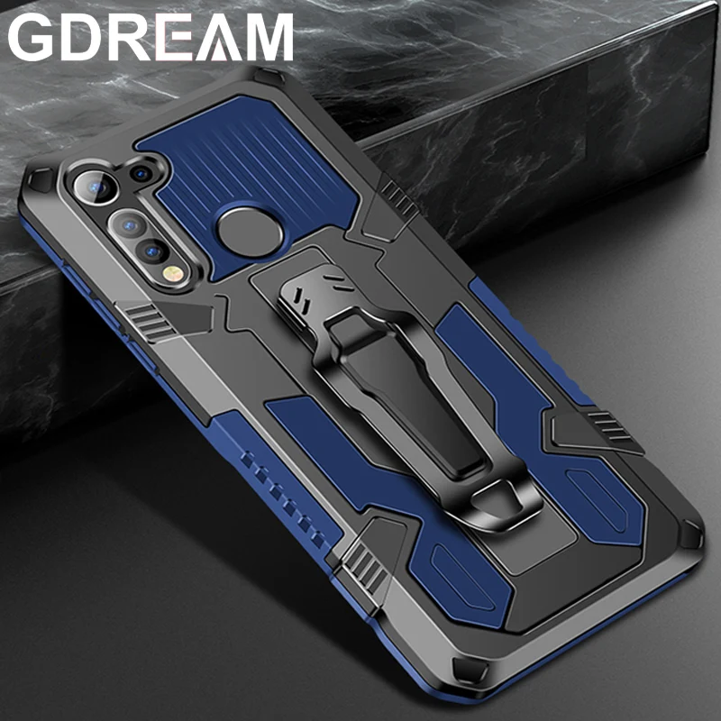 shockproof protective cover for motorola g6play g9plus g8 power lite back clip kickstand phone case for moto g pure g 5g g play free global shipping