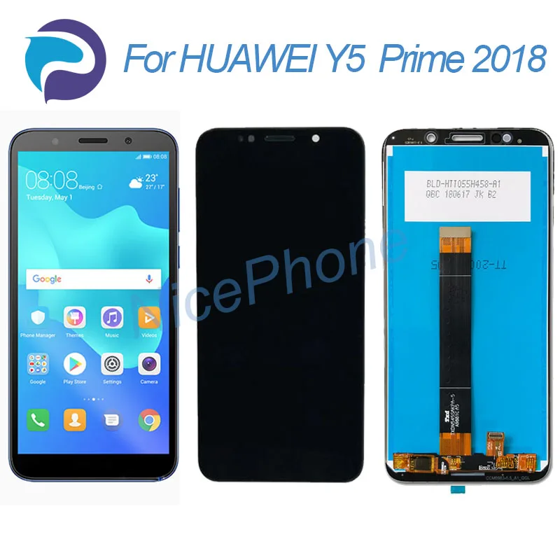 Для HUAWEI Y5 Prime 2018 ЖК экран 1440*720 сенсорный дигитайзер дисплей в сборе запасная