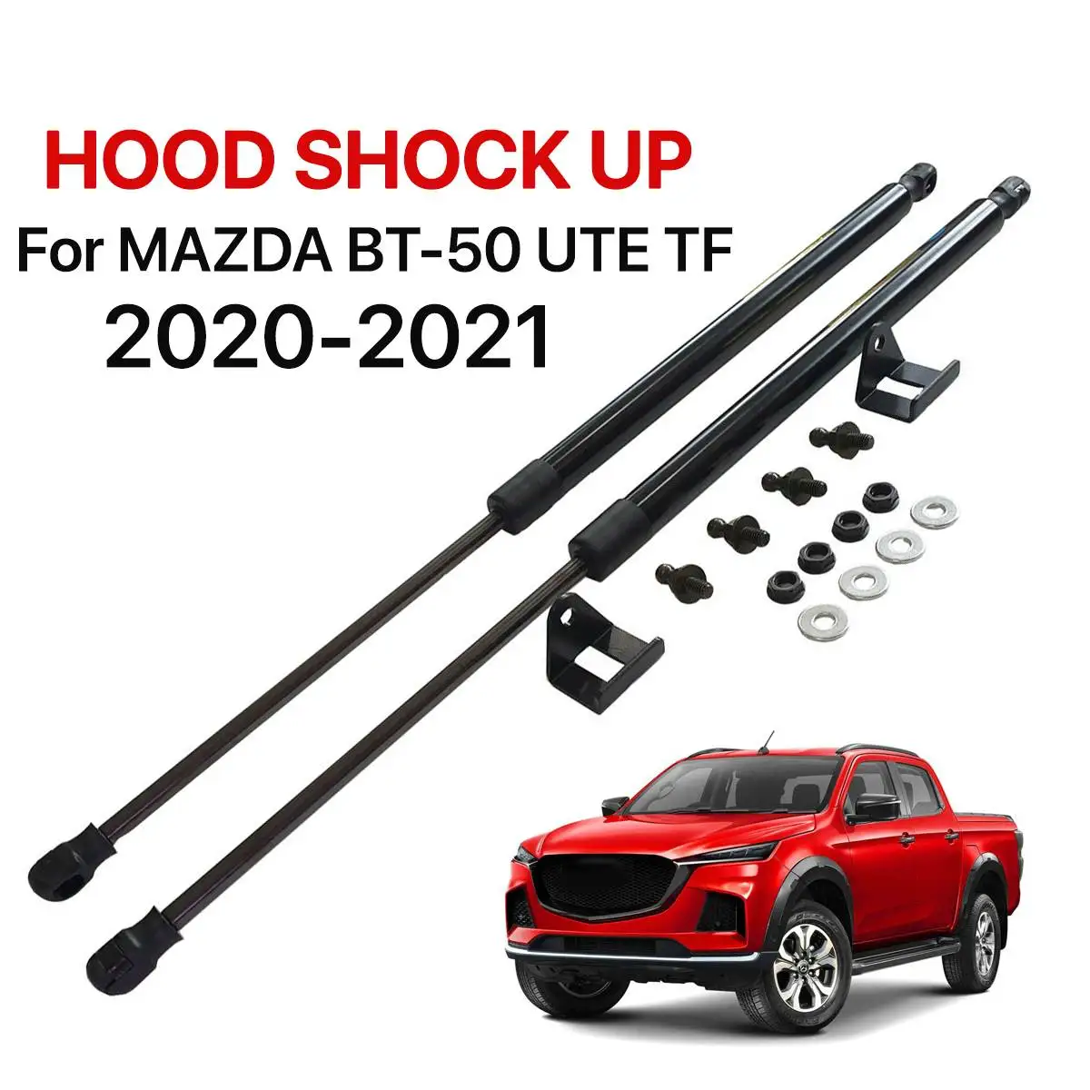 

2pcs Car Struts Front Bonnet Hood Gas Spring Gas Strut Bars for Mazda BT50 BT-50 UTE TF 2020 2021