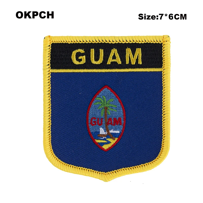 Новинка нашивки с флагом страны Гуама Guinew утюгом для одежды электрическим в