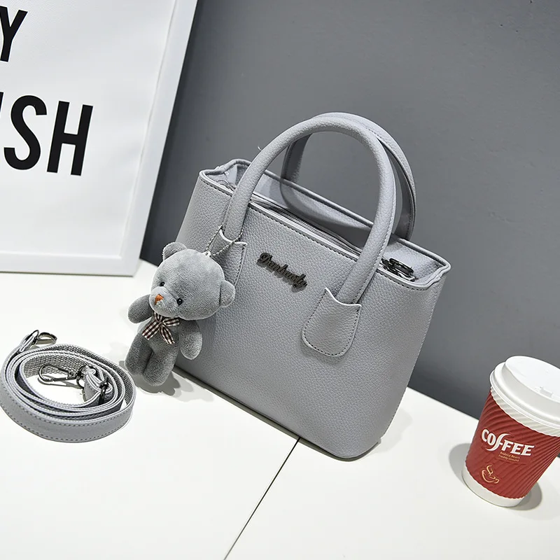 Женская сумка-тоут с бусинами и подвеской женская сумка на плечо тиснением