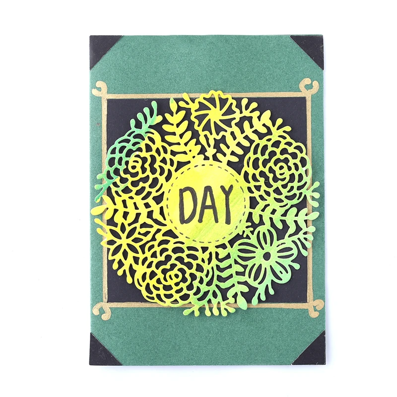 Naifumodo Цветок Цветение рамка металлические режущие штампы Новый прошитый