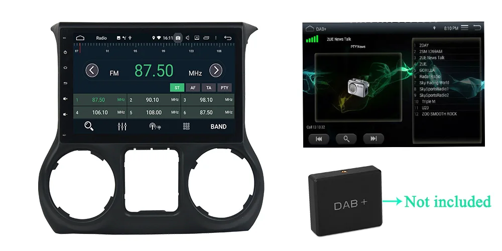 Belsee 10," PX6 Android 9,0 8 ядерный 4 Гб 64 Гб стерео головное устройство автомобильное радио gps Bluetooth Авторадио для Jeep Wrangler JK 2011