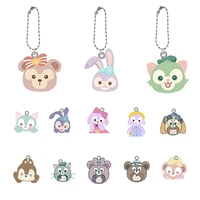disney hand drawn shelliemay duffy bead keychains acrylic doll resin pendant key chain for decoration accessories jewelry fsd505