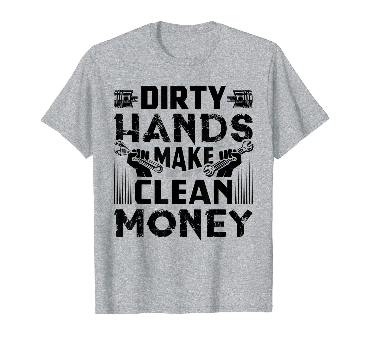 

Забавный механический подарок футболка грязные руки сделать чистые деньги