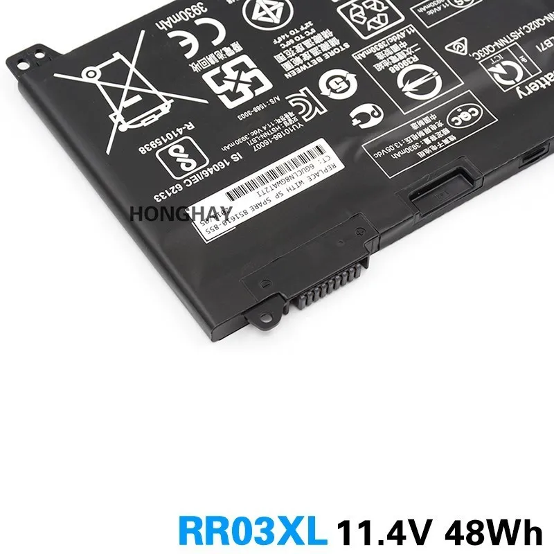Аккумулятор для ноутбука HONGHAY RR03XL HP ProBook 430 440 450 455 470 G4 851477 422 421 851610 855 г.