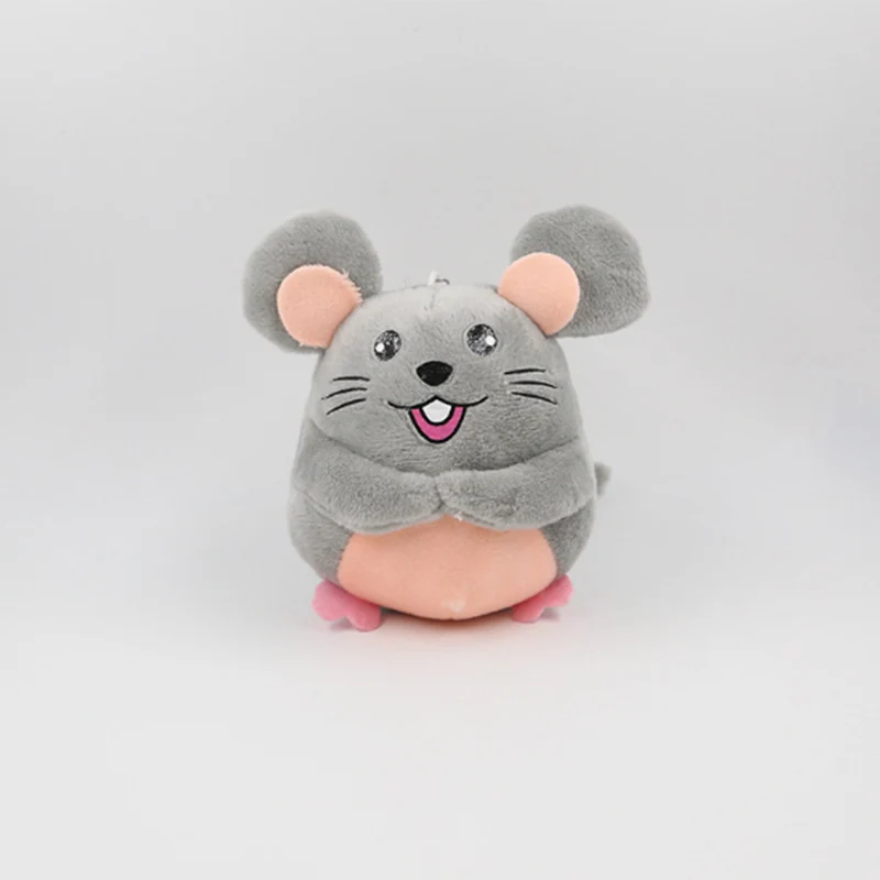 Grey 10 см Новая мышь плюшевая игрушка-животное мягкий брелок кулон подарок плюшевая игрушка - Цвет: Grey