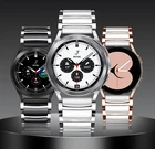 Ремешок керамический для Samsung Galaxy watch 4 40 мм 44 мм, металлический браслет для Huawei Watch 42 ммAmazfit Watch 42 мм для Galaxy watch 4 Classic 4246 мм