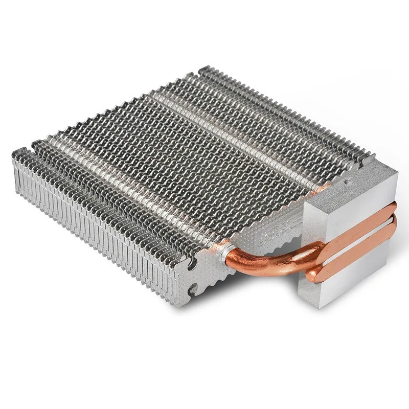 HB-802 CPU Cooler 2 Heatpipes Radiator Aluminum Heatsink Computer Cooling Support 80mm Fan north bridge radiator | Компьютеры и офис