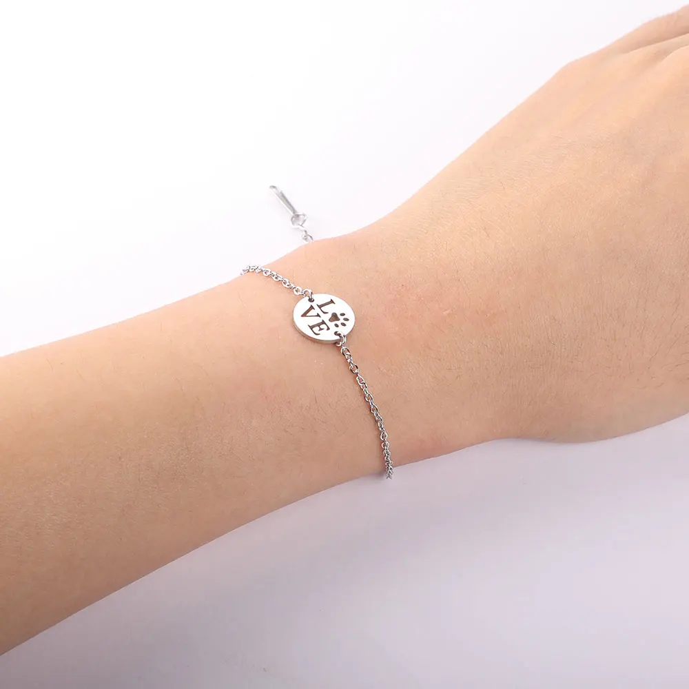 Boho Ловец снов Pet Dog Paw Om Falmingo очаровательный браслет для женщин нержавеющая сталь изысканные украшения Прямая поставка