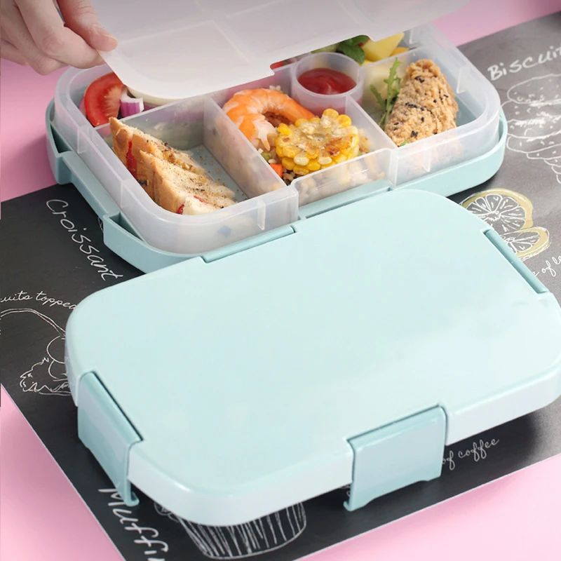 Pudełko na Lunch do przechowywania słomy pszennej ze zabezpieczenie przed wyciekiem pojemnik do przechowywania żywności dla dzieci przenośne na świeżym powietrzu pojemnik Bento biuro w domu pudełko do Sushi