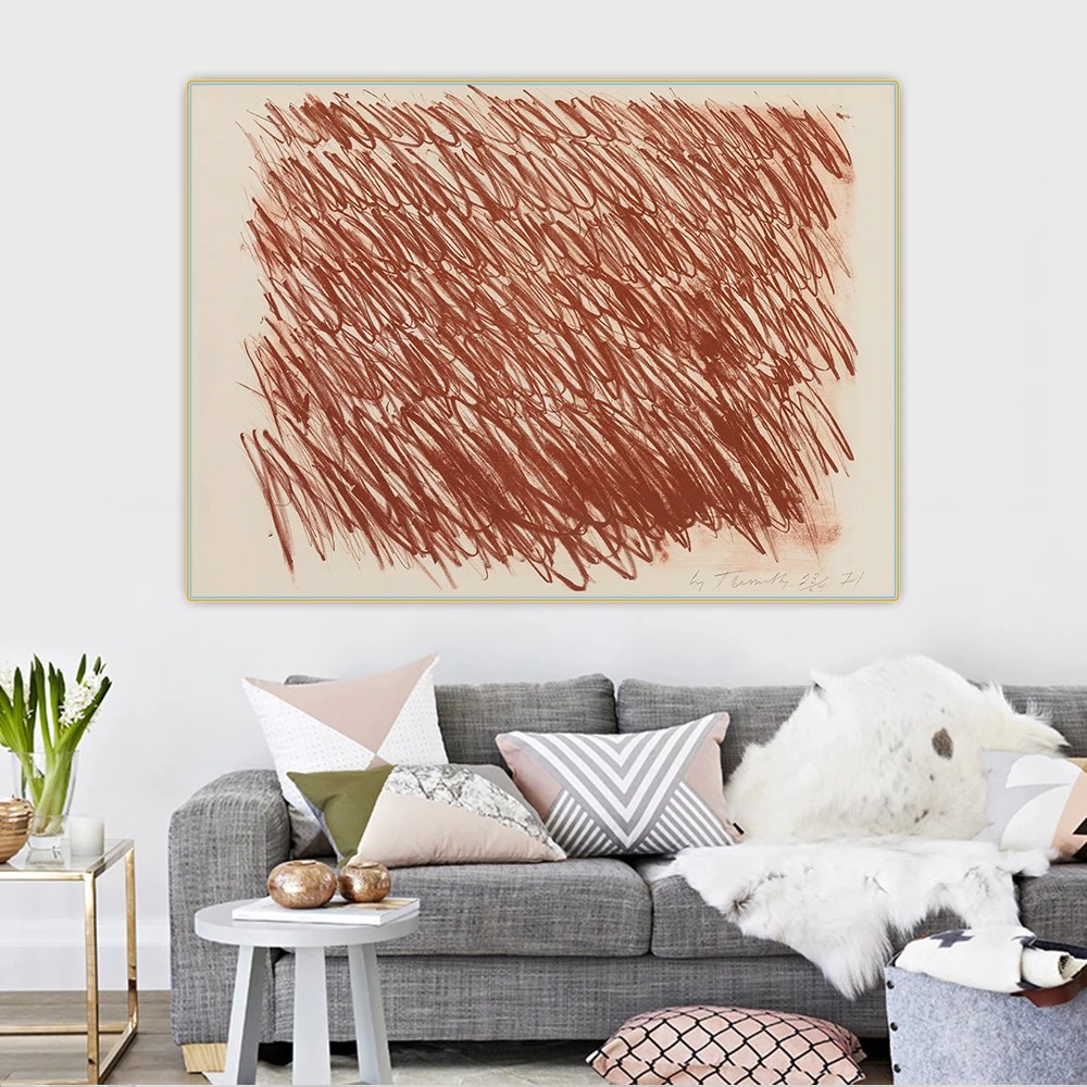 Citon Cy Twombly 》 без названия 49 картина маслом на холсте художественный постер фон для