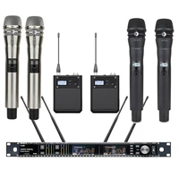 popular dual ksm8 handheld ad4d true diversity wireless karaoke microphone system adx2 300 channel uhf frequency large range