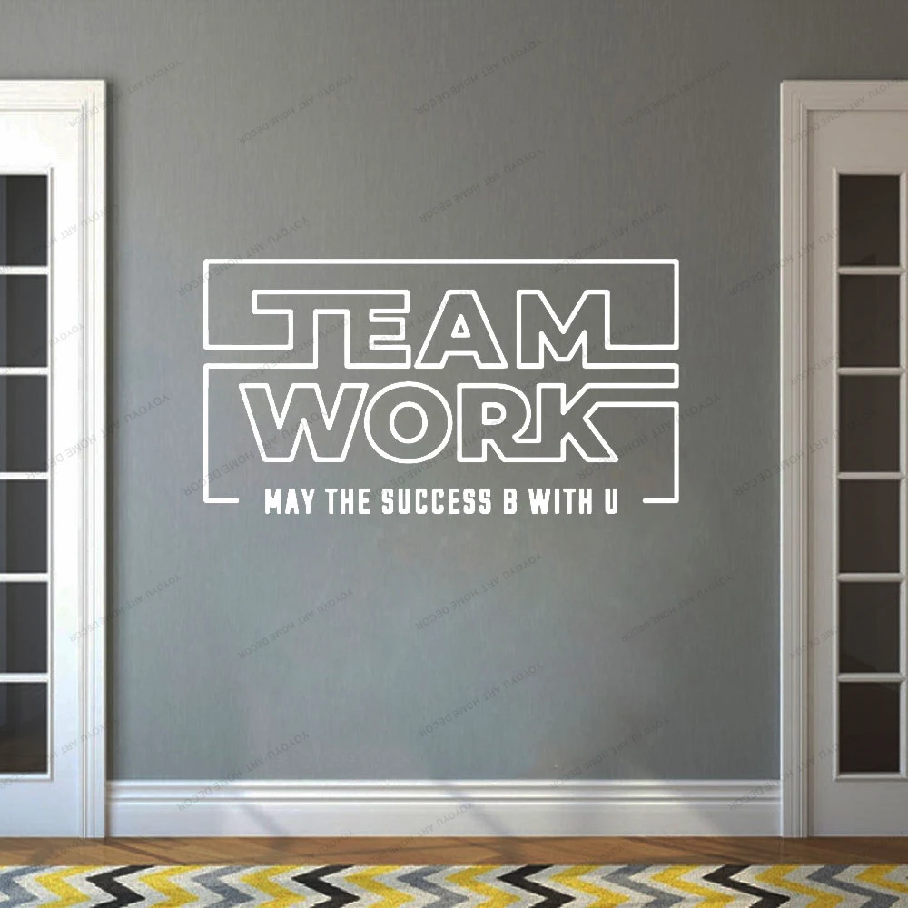 

Success Teamwork Words Job Work Office Vinyl Wall Decal Stickers Mural Removable Wallpoof Office Decoration CX917