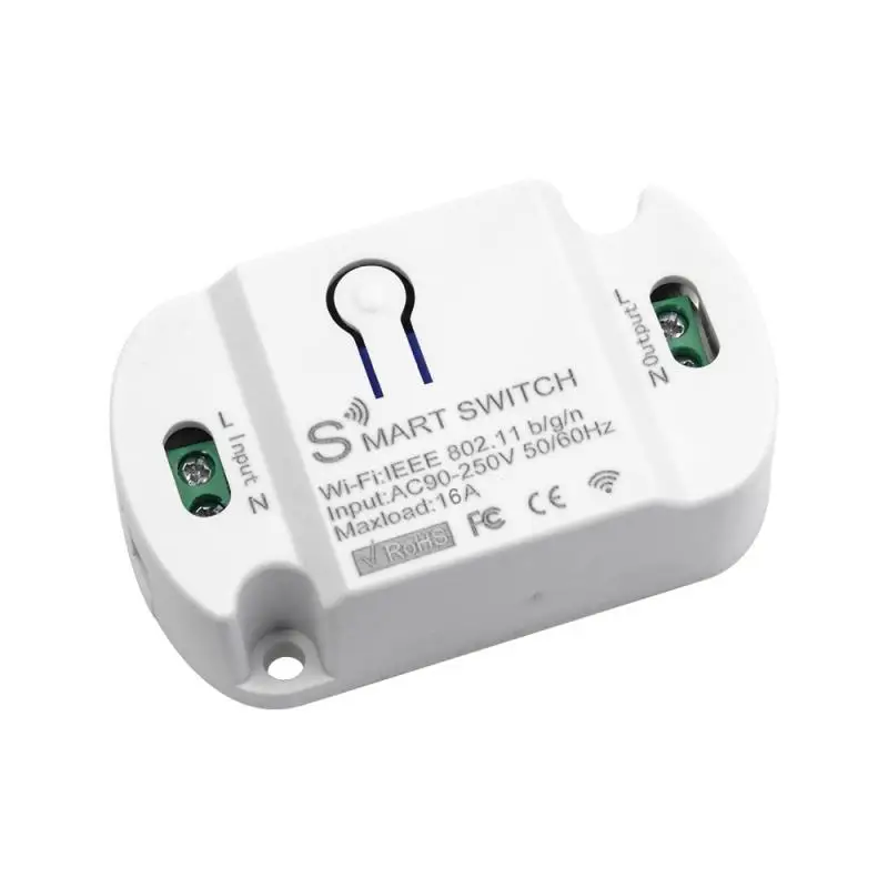 

2021 New 16A Wifi Switch for Tuya Smart life App Timer Smart Home Automation Voice control Work with Alexa Google Home