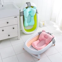 baby bath cushion portable newborn bath anti slip cushion seat infant floating bather bathtub pad shower support mat security