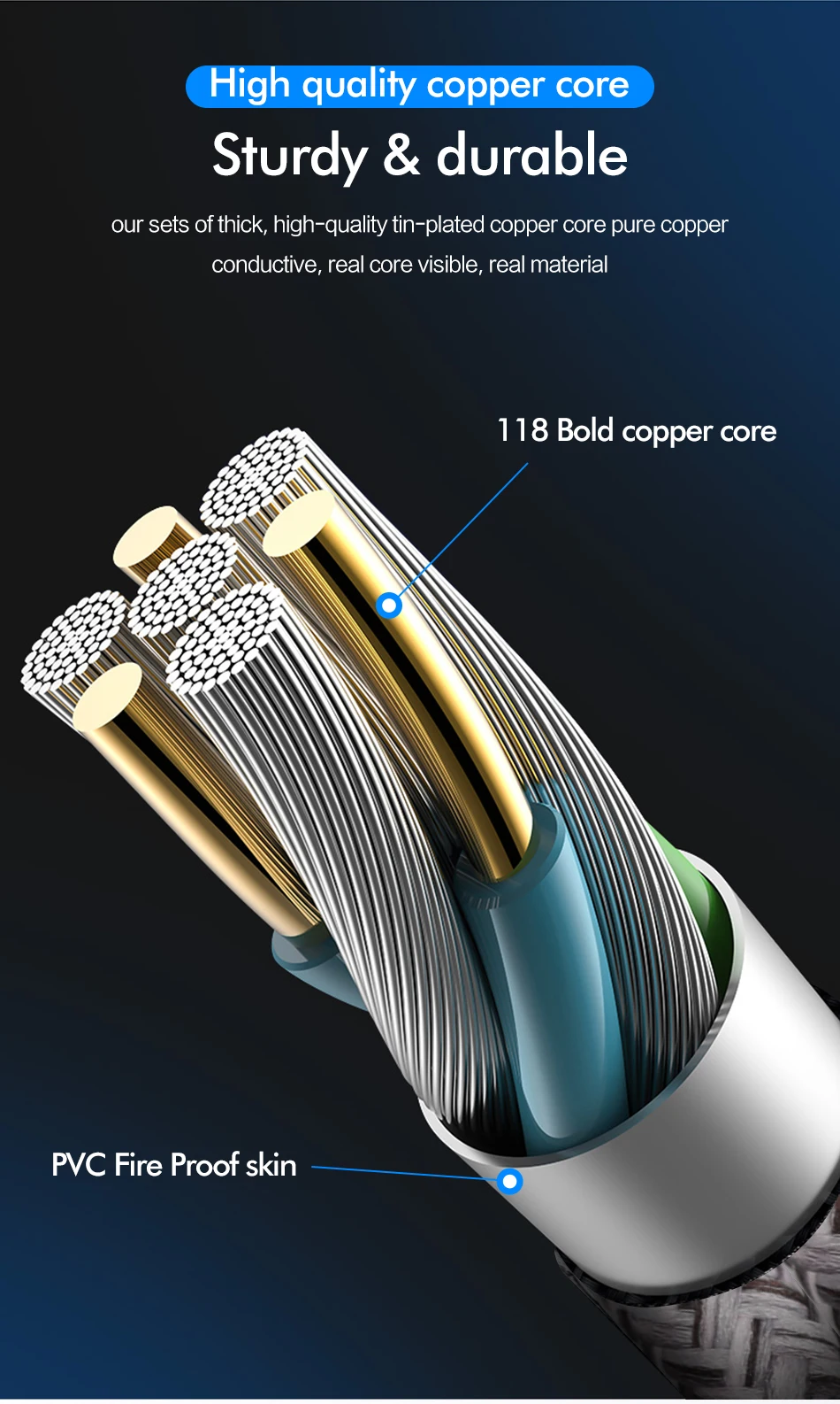 ROCK QC3.0 usb type-C кабель для Xiaomi Redmi K20 Pro 3A Быстрая зарядка usb type-C дата-Устройства Мобильный телефон быстрое зарядное устройство кабель