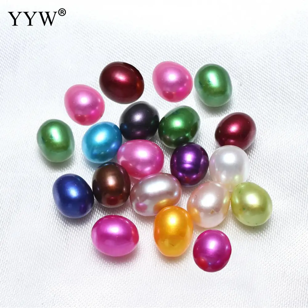 

Freshwater Pearl Mussel Diy Making 7-8mm Freshwater Cultured Rice Mixed Colors Love Wish Pearl Oyster about 25 Pearls Gift