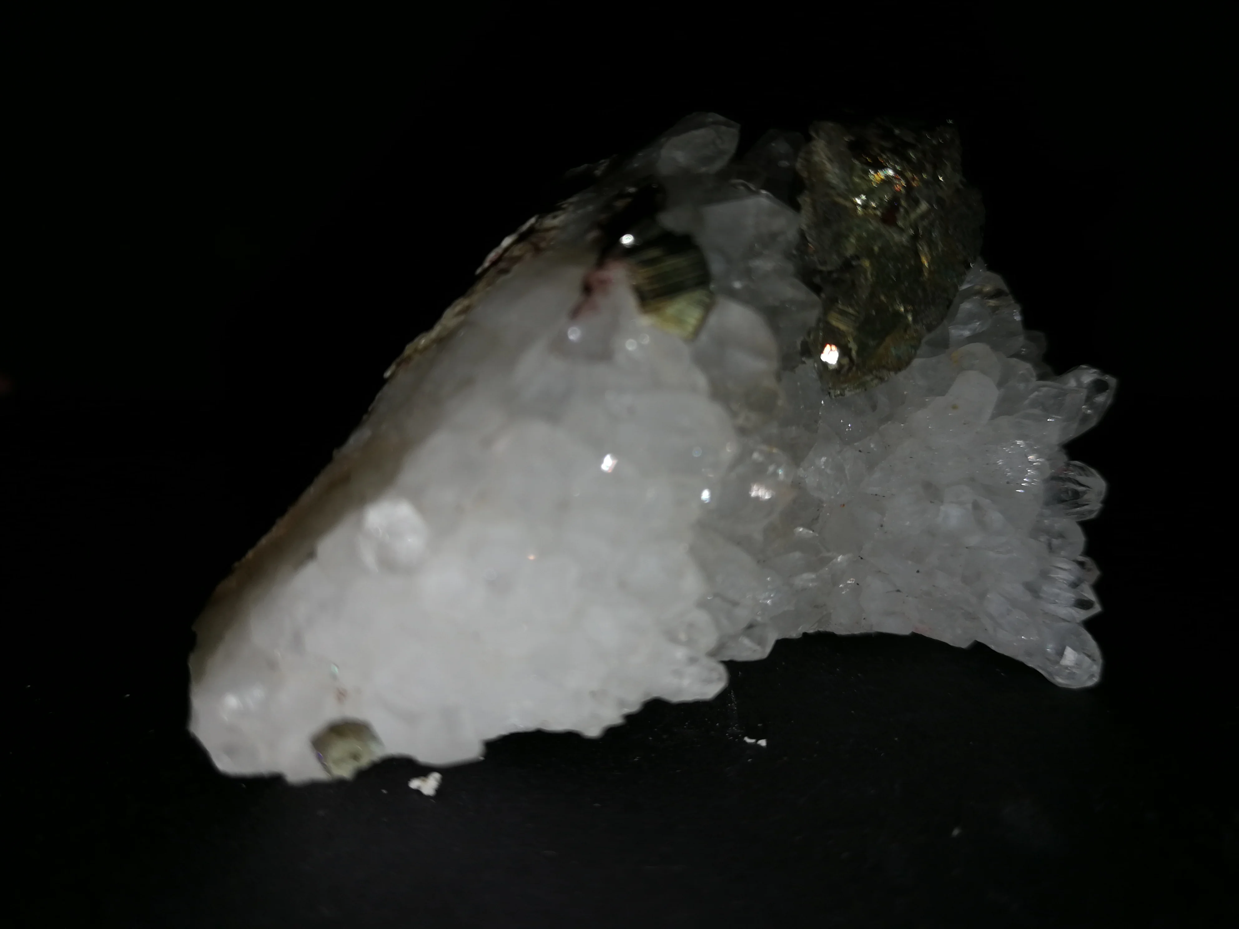 Минеральный Образец кварца gPyrite 45 8 натуральный кластер белого кристалла|Камни| |