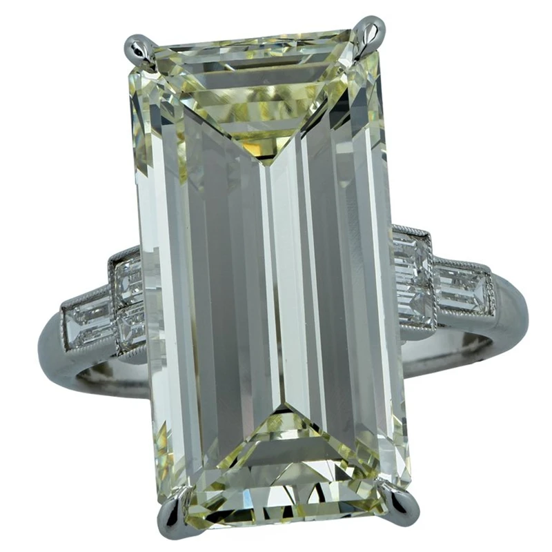 

FDLK Fashion Antique Jewelry Crystal Vertical Women's Engagement Party Ring