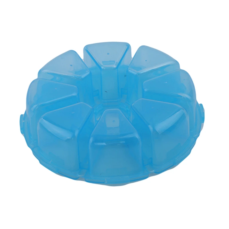 8 сеток круглый пластиковый чехол для хранения инструменты ногтей отсек стразы