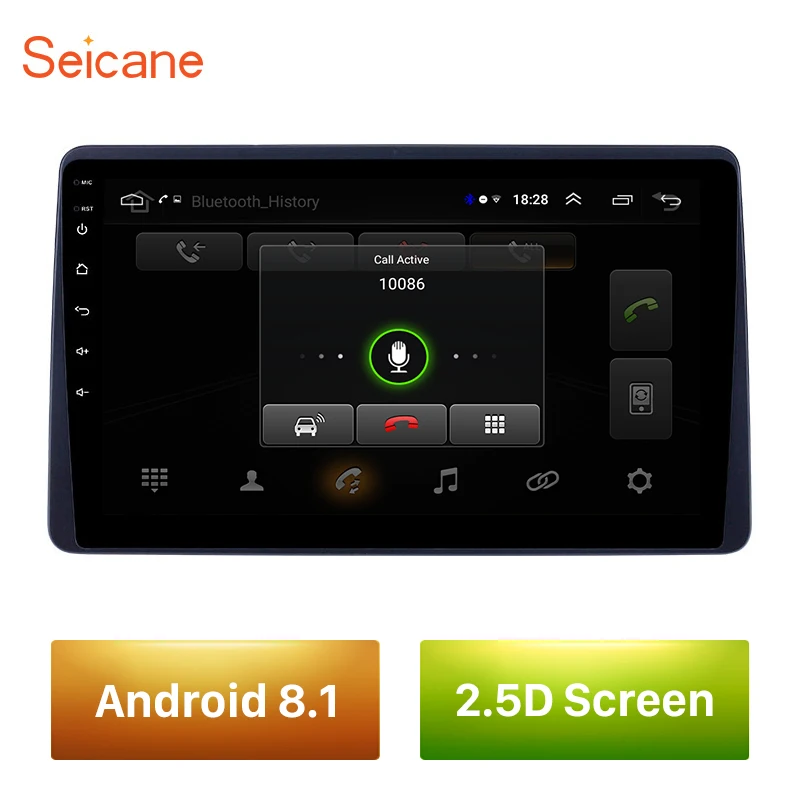 Автомагнитола Seicane 9 дюймов GPS навигация USB AUX Android 8 1 для Renault Duster 2018 поддержка Carplay